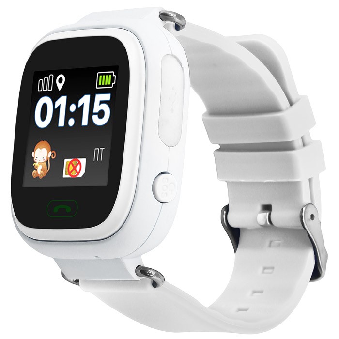 Детские часы Smart Baby Watch Q90 белые с GPS трекером