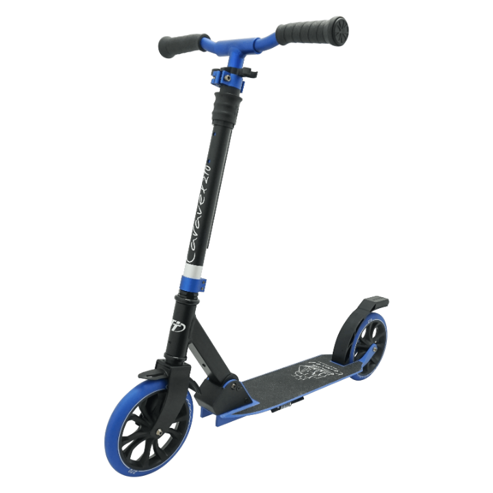 Самокат Tech Team CARAVEL 210 2020 (черно-синий) с колесами 200мм