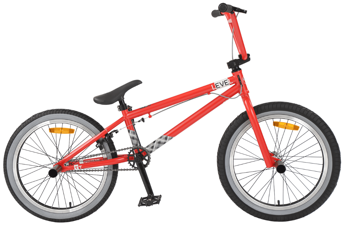 Велосипед трюковый 20 BMX Tech Team LEVEL 2020 (красный)