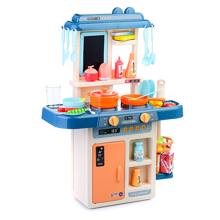 Детская кухня "Modern Kitchen", высота 63 см, с паром, водой, светом и звуком, 42 предмета (889-167)