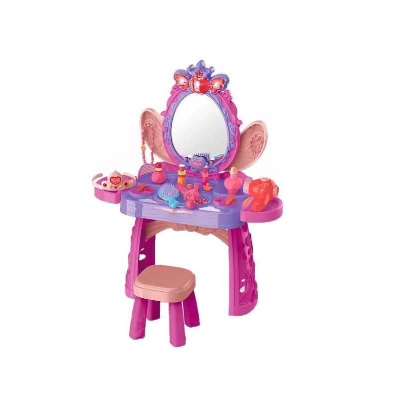 Детский туалетный столик «Маленькая Принцесса» 74 см со световыми и звуковыми эффектами  (8224AC/BC), 37 аксессуаров