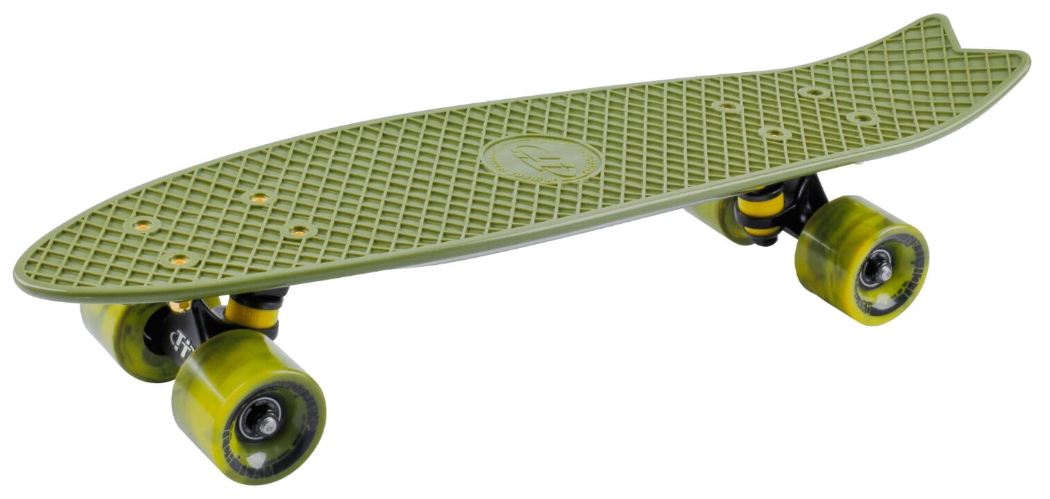 Скейтборд круизер-рыбка Tech Team Fishboard 23" (темно-зеленый)